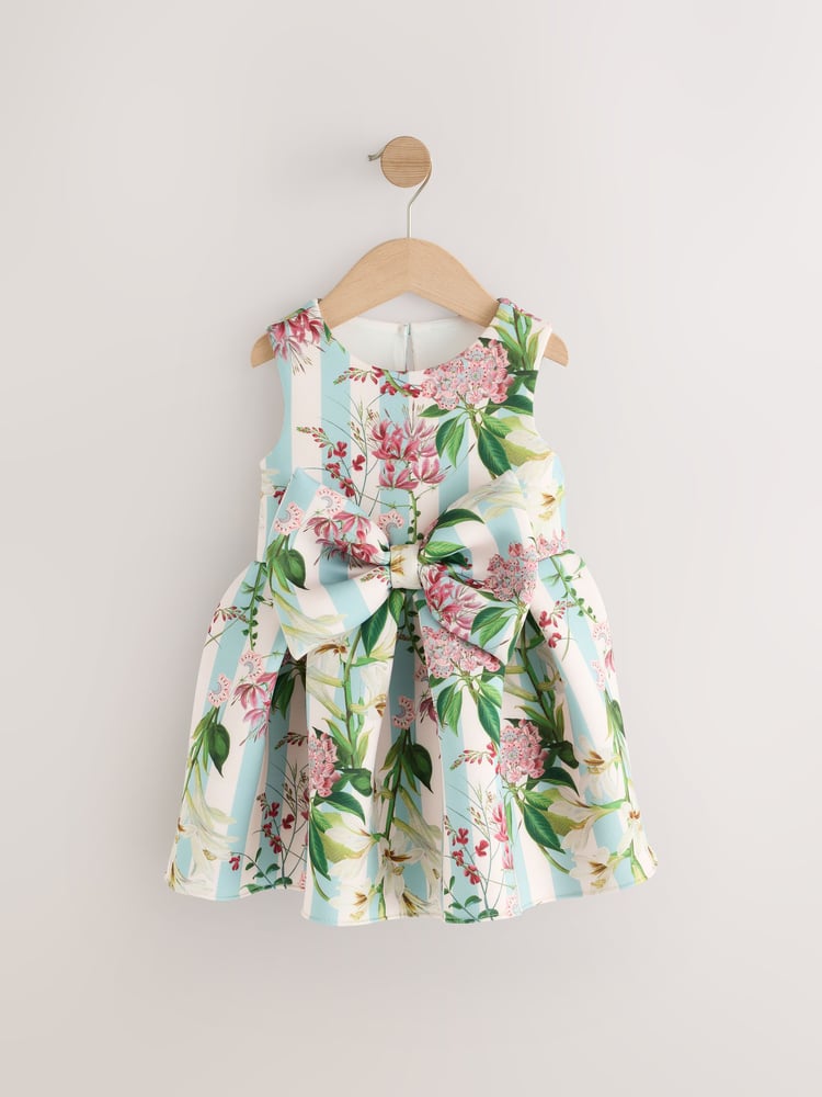 Green Kew Gardens Sleeveless Party Dress (3mths-7yrs) - Image 2 of 5