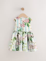 Green Kew Gardens Sleeveless Party Dress (3mths-7yrs) - Image 3 of 5