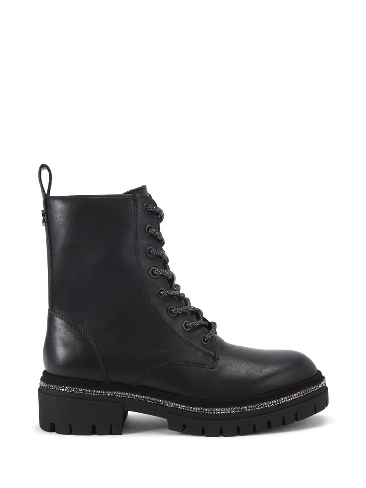 Carvela Dazzle Lace-Up Black Boots - Image 2 of 5