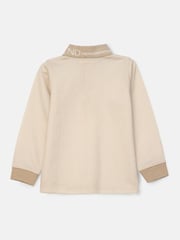 Angel & Rocket Cream Finn Smart Long Sleeve Polo Shirt - Image 5 of 6