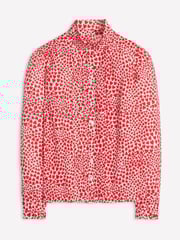 Boden Cream Felicity Heart 100% Cotton Blouse - Image 6 of 6