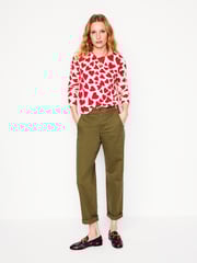 Boden Red Eva Cashmere Heart Crew Neck Jumper - Image 3 of 6