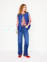 Boden Red Eva Cashmere Heart Crew Neck Jumper - Image 4 of 6