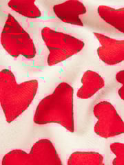Boden Red Eva Cashmere Heart Crew Neck Jumper - Image 6 of 6