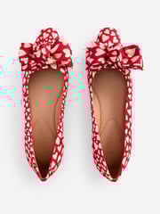 Boden Red Chisel Toe Heart Ballet Flats - Image 4 of 5