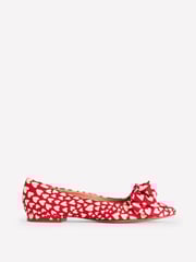 Boden Red Chisel Toe Heart Ballet Flats - Image 5 of 5