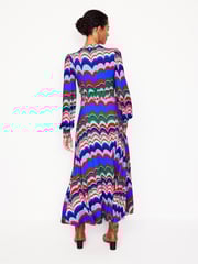 Boden Blue Ivy Smocked Midi Dress - Image 3 of 6