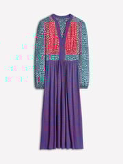Boden Blue Lily Long Sleeve Heart Midi Dress - Image 5 of 5