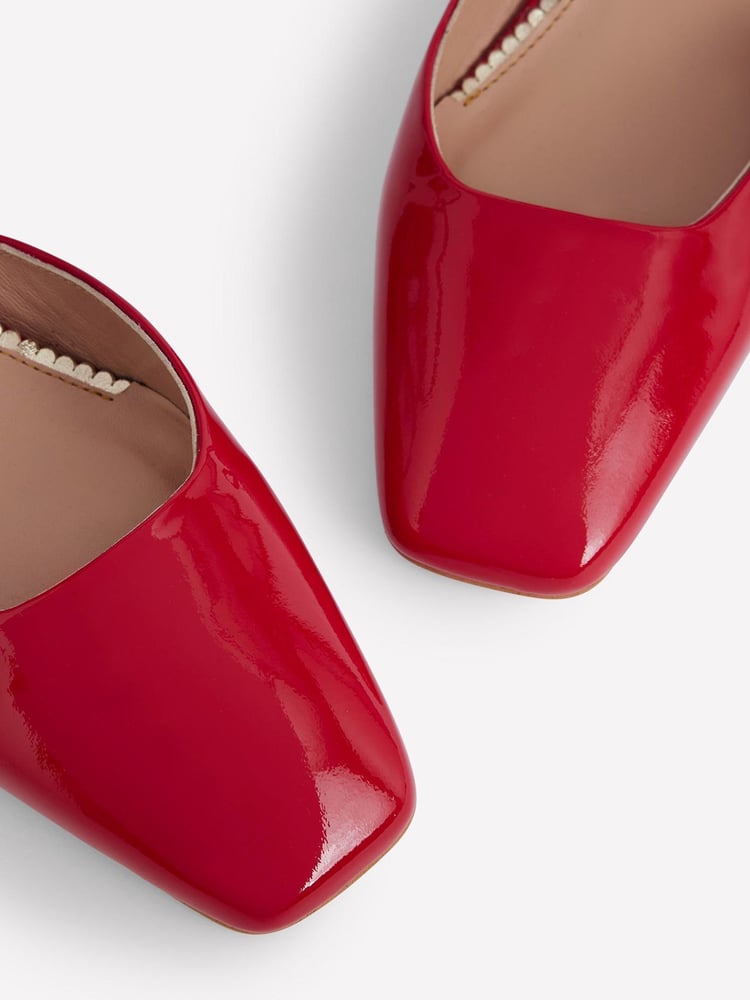 Boden Red Multi Strap Block Heel Pumps - Image 4 of 4