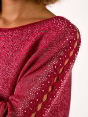 Roman Red Sleeve Braid Detail Knit Jumper - Image 5 of 5