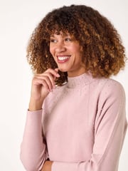 Roman Pink Sunray Embellished Jumper - Image 2 of 5