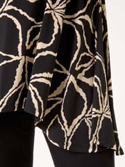 Roman Natural Stretch Floral Print Swing Top - Image 5 of 5