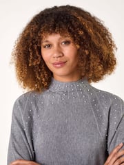 Roman Grey Sunray Embellished Jumper - Image 4 of 5