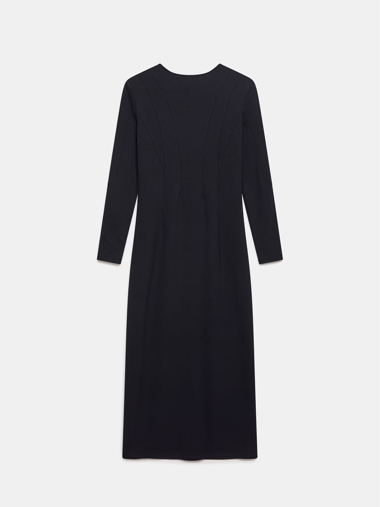 Mint Velvet Black Structured Midi Dress - Image 7 of 7 Mint Velvet Black Structured Midi Dress - Image 7 of 7