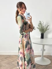 Style Cheat Pink Daphne Belted Shirt Dress - Image 3 of 4