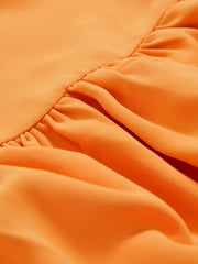 Reiss Orange Railey 13-14 yrs One-Shoulder Tiered Dress - Image 4 of 4