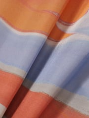 Reiss Coral Layla Sunset Print Sleeveless Slip Dress - Image 7 of 7