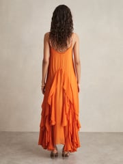 Reiss Orange Eden Ruffle Detail Maxi Dress - Image 5 of 6