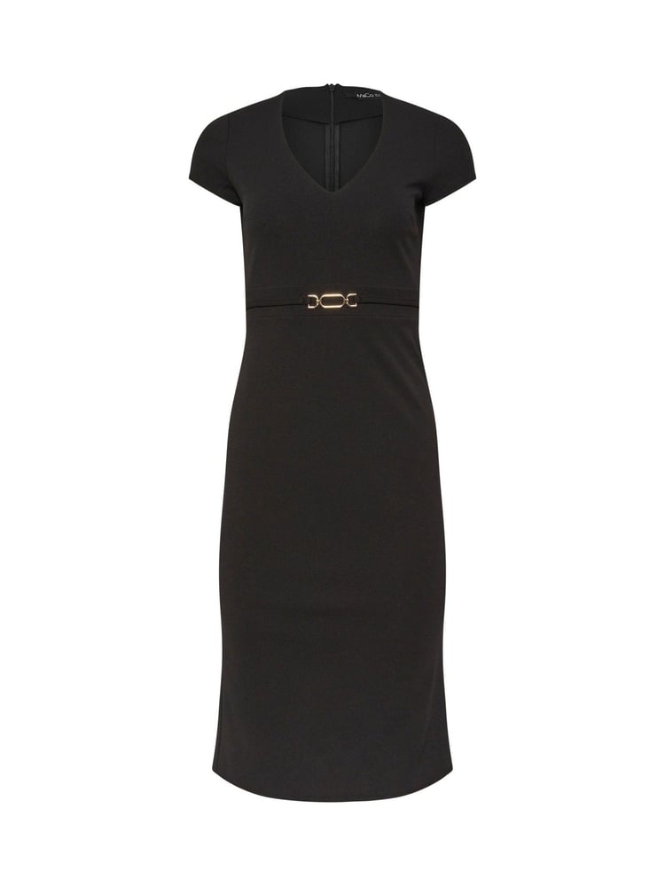 M&Co Black Petite Workwear Hardwear Dress - Image 6 of 6