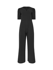 M&Co Black Petite Notch Neck Jumpsuit - Image 5 of 5