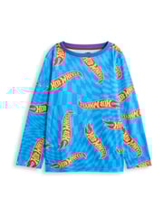 Vanilla Underground Blue Boys Hot Wheels Pyjamas 2 Pack - Image 4 of 7