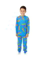 Vanilla Underground Blue Boys Hot Wheels Pyjamas 2 Pack - Image 6 of 7