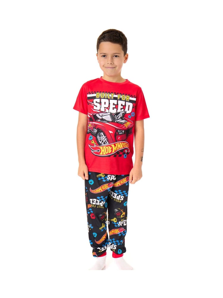 Vanilla Underground Blue Boys Hot Wheels Pyjamas 2 Pack - Image 7 of 7