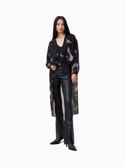 AllSaints Black Avala Top - Image 3 of 6