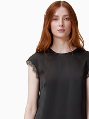 AllSaints Black Lyra Lace Dress - Image 2 of 6
