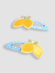 JoJo Maman Bébé Yellow Lemon Clips 2 Pack - Image 2 of 3