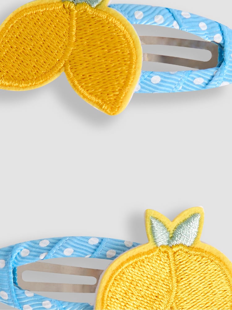 JoJo Maman Bébé Yellow Lemon Clips 2 Pack - Image 3 of 3