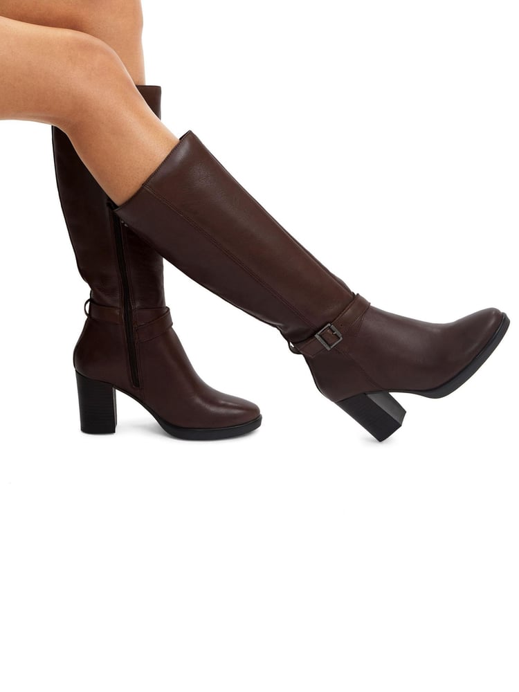 Carvela Buckle Detail Knee High Boots - Image 1 of 4