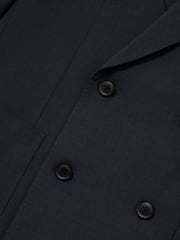 Reiss Bright Blue Dream Db Slim-Fit Double-Breasted Wool-Blend Suit Blazer - Image 9 of 9