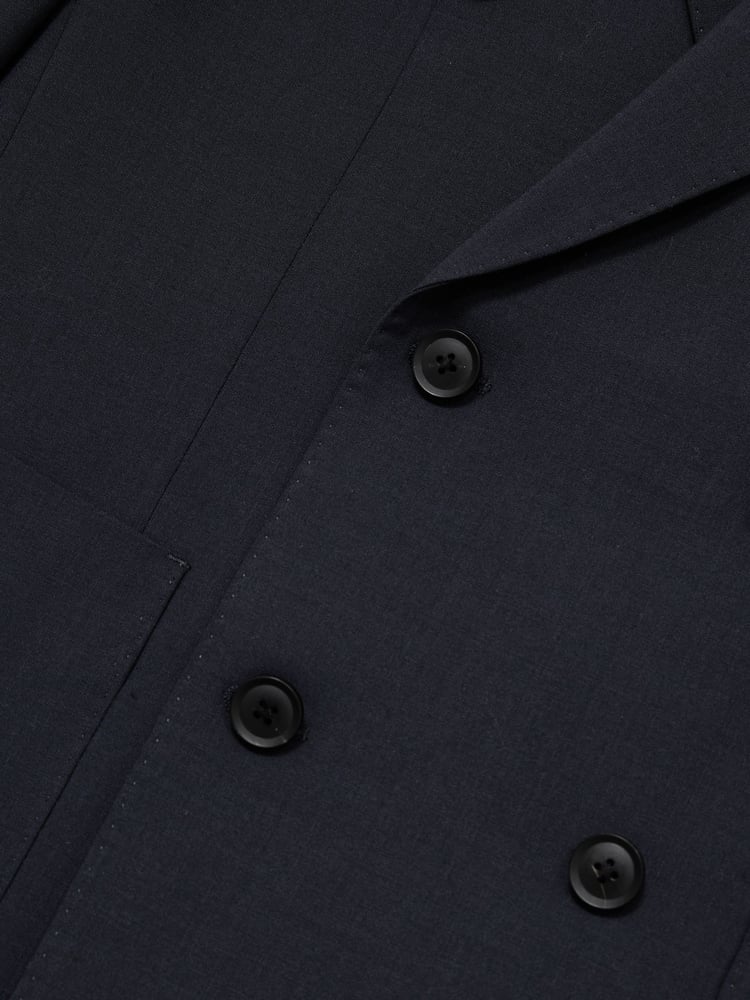 Reiss Bright Blue Dream Db Slim-Fit Double-Breasted Wool-Blend Suit Blazer - Image 9 of 9