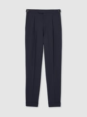 Reiss Bright Blue Dream Slim Fit Wool Blend Suit Trousers - Image 2 of 7