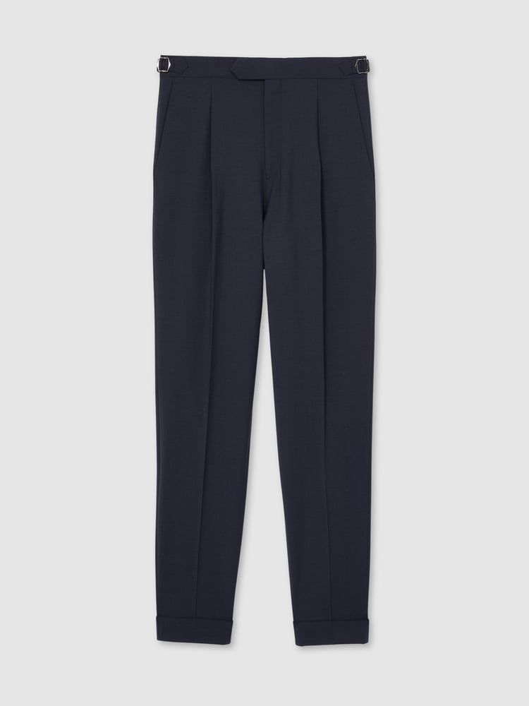 Reiss Bright Blue Dream Slim Fit Wool Blend Suit Trousers - Image 2 of 7