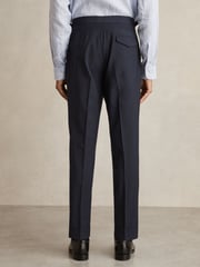 Reiss Bright Blue Dream Slim Fit Wool Blend Suit Trousers - Image 6 of 7