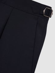Reiss Bright Blue Dream Slim Fit Wool Blend Suit Trousers - Image 7 of 7