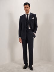 Reiss Blue Dream Regular-Fit Wool-Blend Suit Trousers - Image 1 of 6