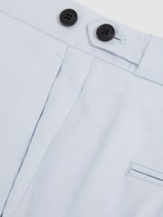 Reiss Soft Blue Kin Slim Fit Suit Trousers - Image 6 of 6