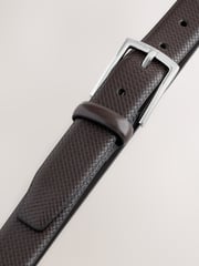 Brown Formal Texture Belt - Image 3 of 4