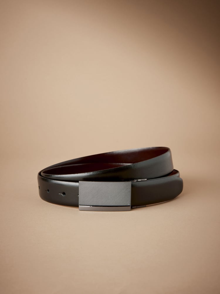 Black Signature Reversible Belt - Image 1 of 5