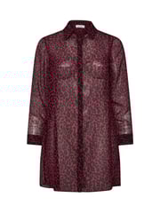 Yours Curve Purple Animal Print Longline Shirt - Image 5 of 5