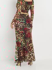 PixieGirl Petite Animal Leopard Rose Skirt - Image 3 of 5