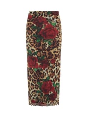 PixieGirl Petite Animal Leopard Rose Skirt - Image 5 of 5