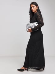Simply Be Black Lace Maxi Dress - Image 3 of 4