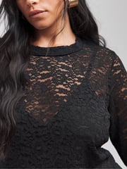 Simply Be Black Lace Maxi Dress - Image 4 of 4