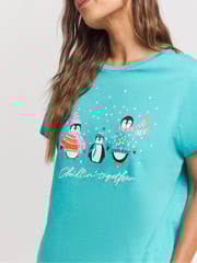 Simply Be Green Flannel Pyjamas Set - Image 3 of 4
