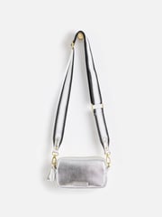 Oliver Bonas Silver Naha Cross-Body Bag - Image 1 of 8