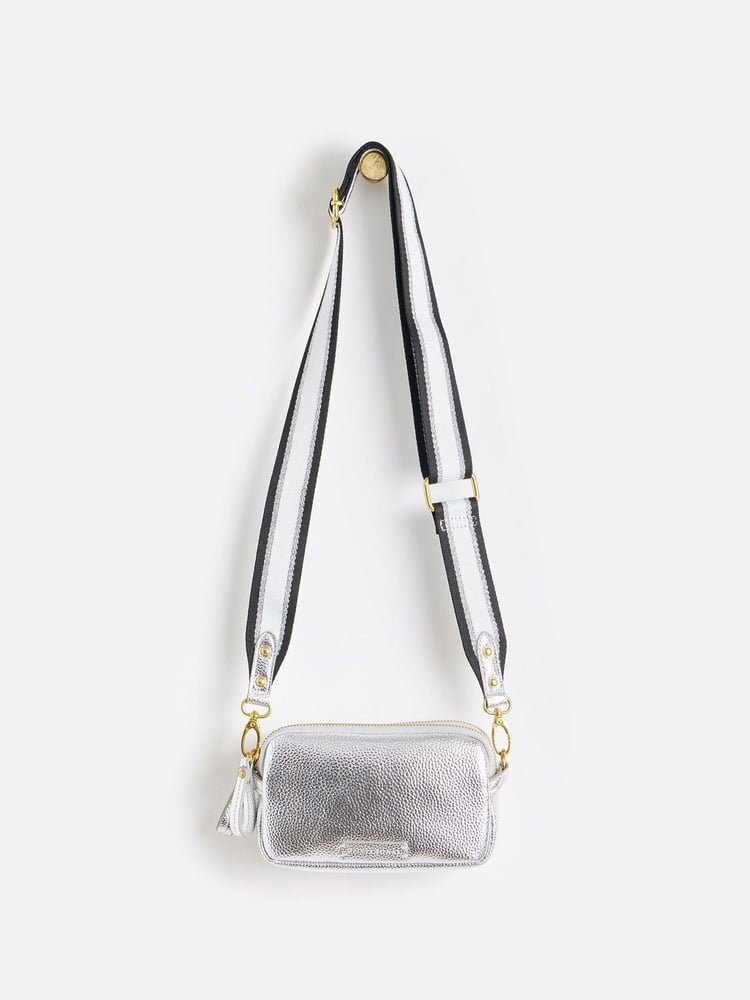 Oliver Bonas Silver Naha Cross-Body Bag - Image 1 of 8